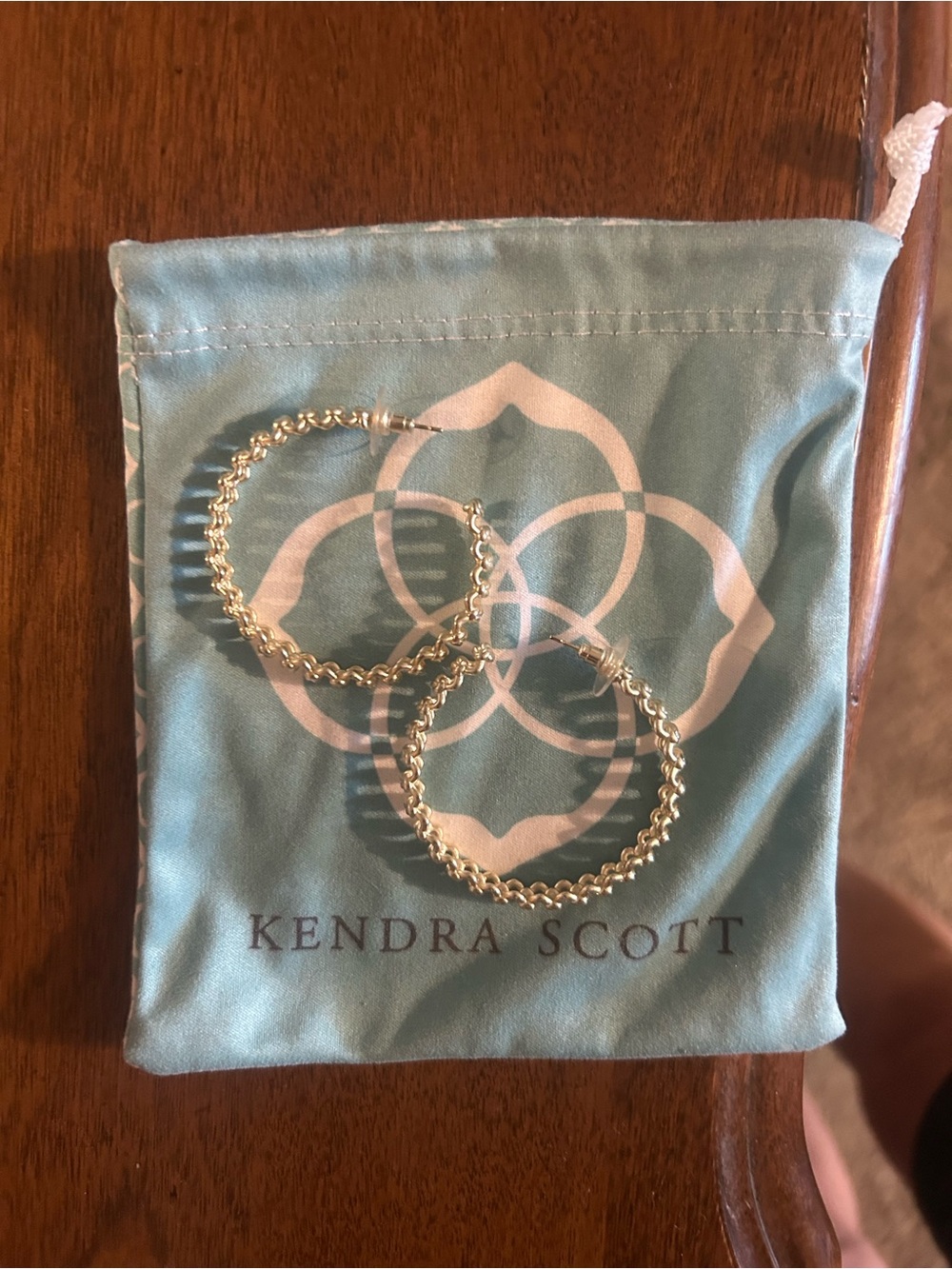 Kendra Scott Textured Gold Hoop Earrings